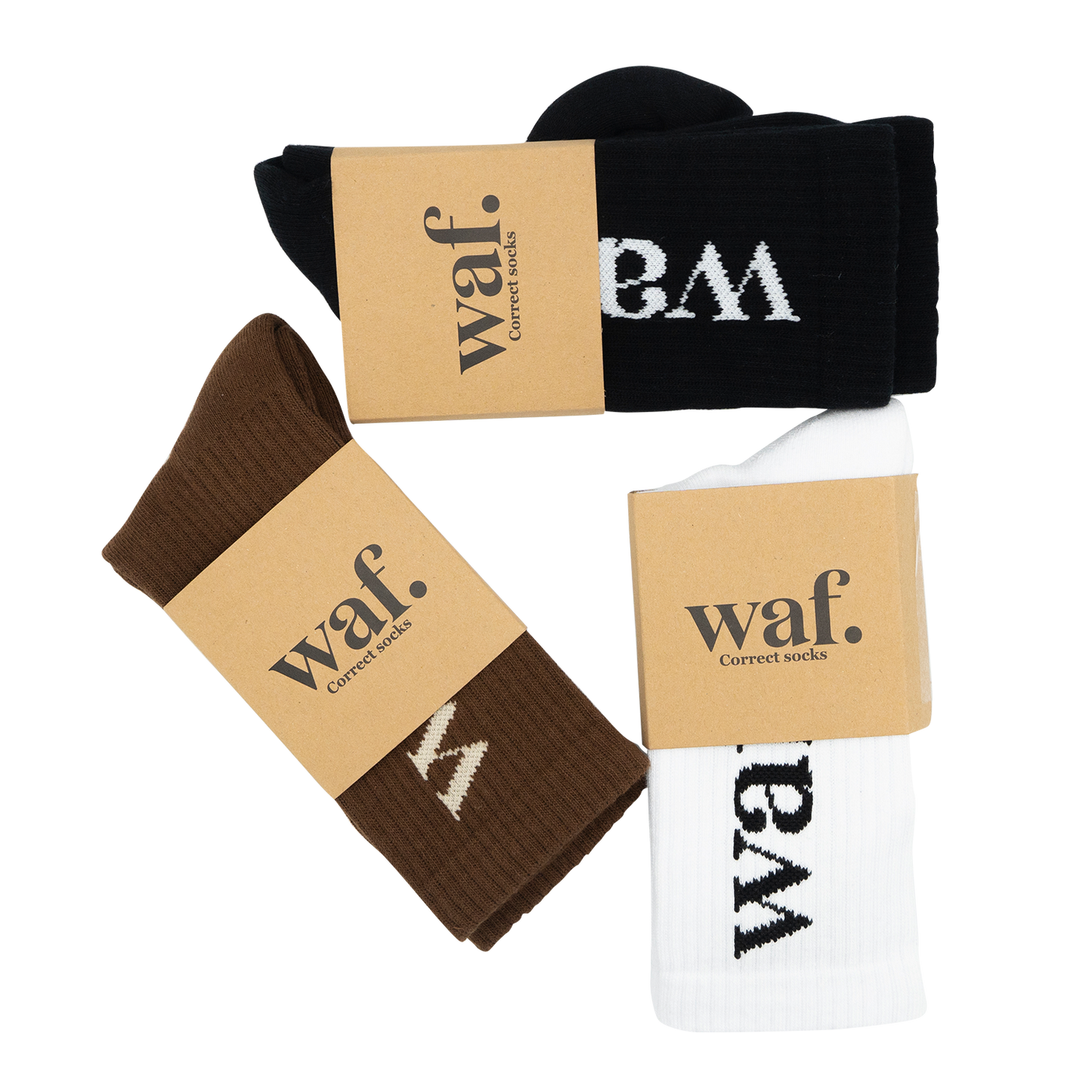 waf. Correct Socks (pack of 3)