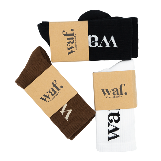 waf. Correct Socks (pack of 3)